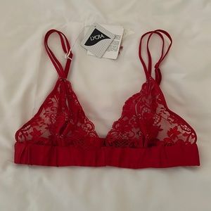 La Perla red lace bra